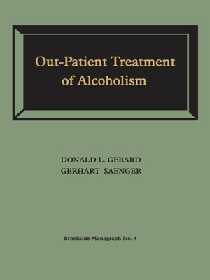 cover image of Out-Patient Treatment of Alcoholism